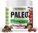 Paleo Perfection Cherry Chocolate Grass Fed Beef Collagen Protein Toz Stevia - Paleo, Keto, SCD, AIP Protein Toz w / Apple Fiber, Carrot, Broccoli - 1lb Protein & Superfood