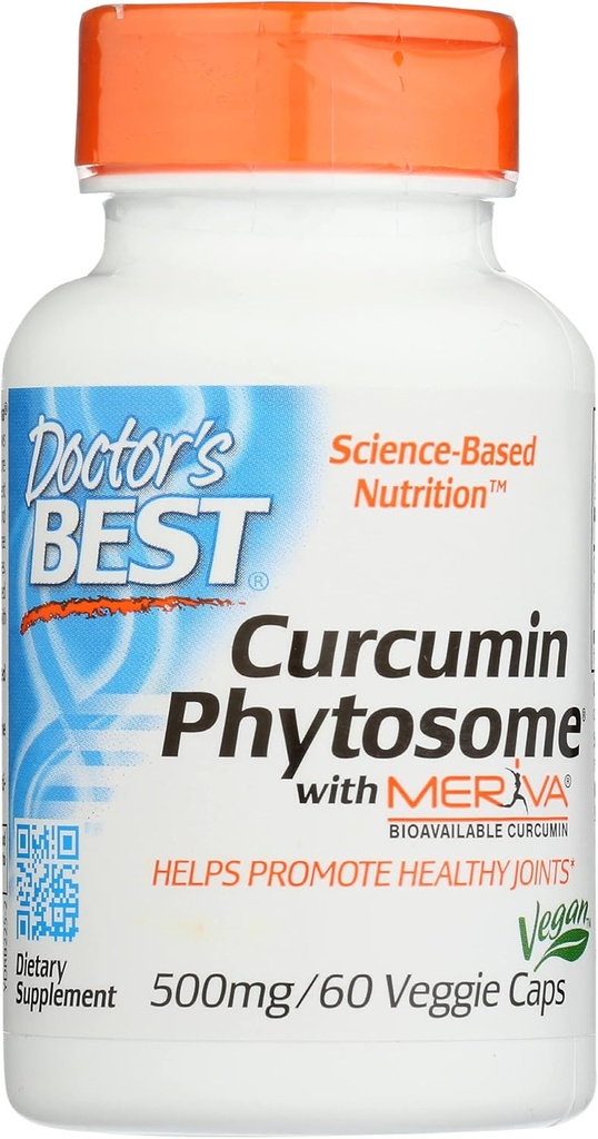 Doktorlar Meriva ile Phytosome, Non-GMO, Vegan, 60 Veggie Capsule (GMO, 1)
