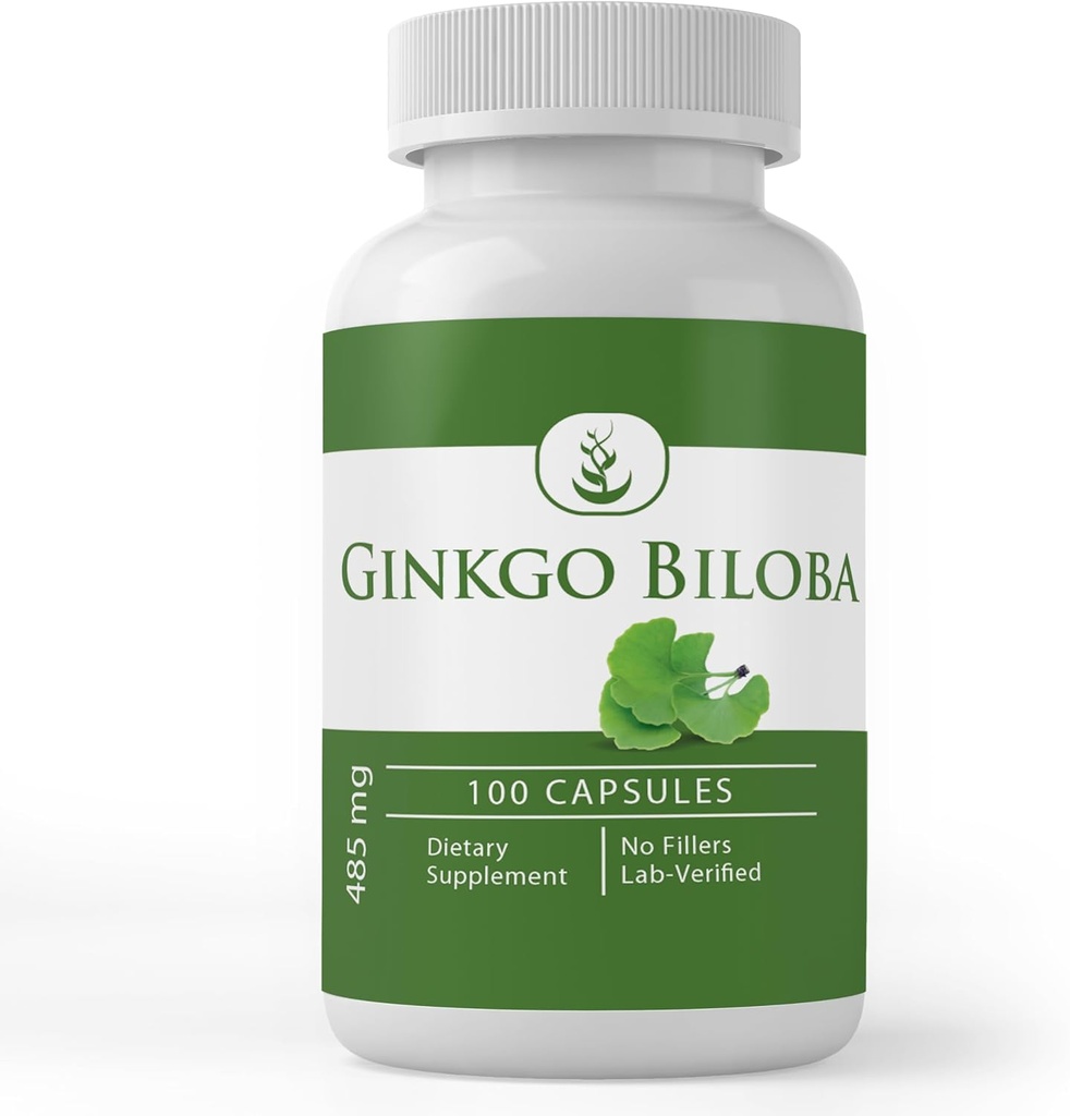 PURE ORIGINAL INGREDIENTS Ginkgo Biloba, (100 Capsules) Her zaman Pure, No Wordss Or Fillers, Lab TY