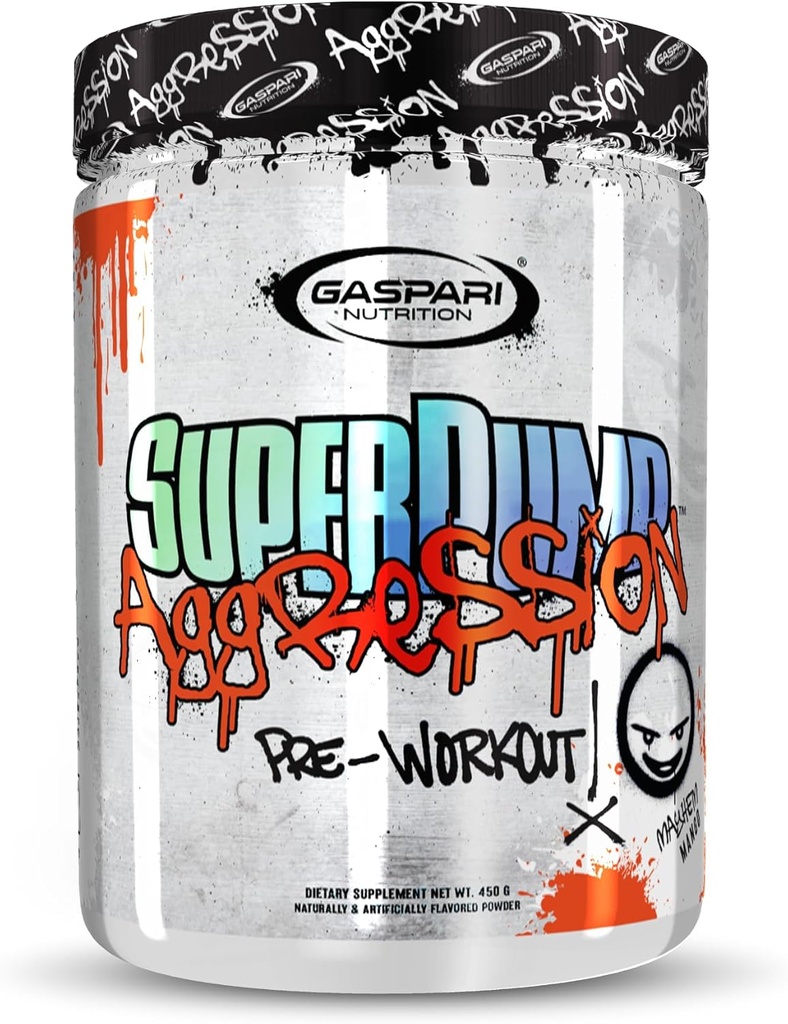 Gazpari Beslenme SuperPump Aggre Pre-Workout: Enerji, Focus, Endurance ve Recovery, Tinatine ve Caffeine (25 hizmet, Mayhem Mango)