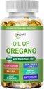 Oregano Softgels,Organics Oil of Oregano with Black Seed Oil for Immune Support Digestive Health Mevsim Herbal,High Carvacrol & Thymoquinone Oregano Oil,Plant Temel,Non-GMO,120