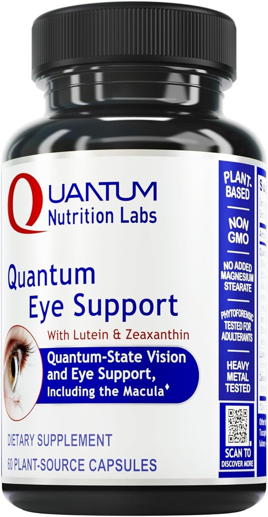 Kuantum Beslenme Laboratuvarları Göz Destek - Göz Sağlık Vitaminleri, Lutein ve Zeaxanthin Göz Tamamları Yetişkinler ve Seniors, Supports Macular Health, Contains Bilberry and Carrot - 60 Vegetarian Capsules
