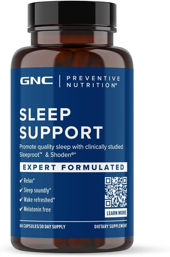 GNC Προληπτική διατροφή Υποστήριξη ύπνου - 60 κάψουλες, 30 υπηρεσίες
