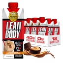 Ανακινήστε την πρωτεΐνη Lean Body Ready-to-Dink Protein Shake, 40g Protein, Whey Blend, 0 Ζάχαρη, Χωρίς γλουτένη, 22 Βιταμίνες & Ορυκτά, (Ανακυκλώσιμο Κουτί & Λίπος - Συσκευασία των 12) LABRADA (Σκόλικο Φυστικοβούτυρο)