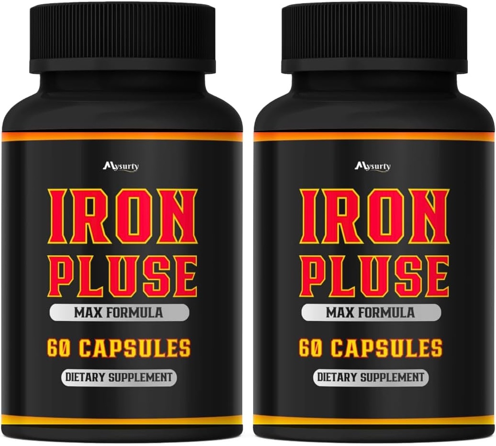 (2 Pack) IronPulse Capsules Max Formula, IronPulse Max Support Capsules, IronPulse Pills, Iron Pulse Support Pills, 2 Pack of 2