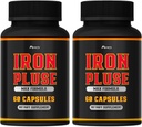 (2 Pack) IronPulse Capsules Max Formula, IronPulse Max Support Capsules, IronPulse Pills, Iron Pulse Support Pills, 2 Pack of 2