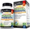 Kadınlar ve Erkekler için Gelişmiş Prebiyotikler ve Probiyotikler, Immune, Digestive & Gut Health with L. Reuteri, Inulin Fiber, Digestive Enzymes, Non-GMO, Gluten-Free, Dairy-Free, 30 Capsules