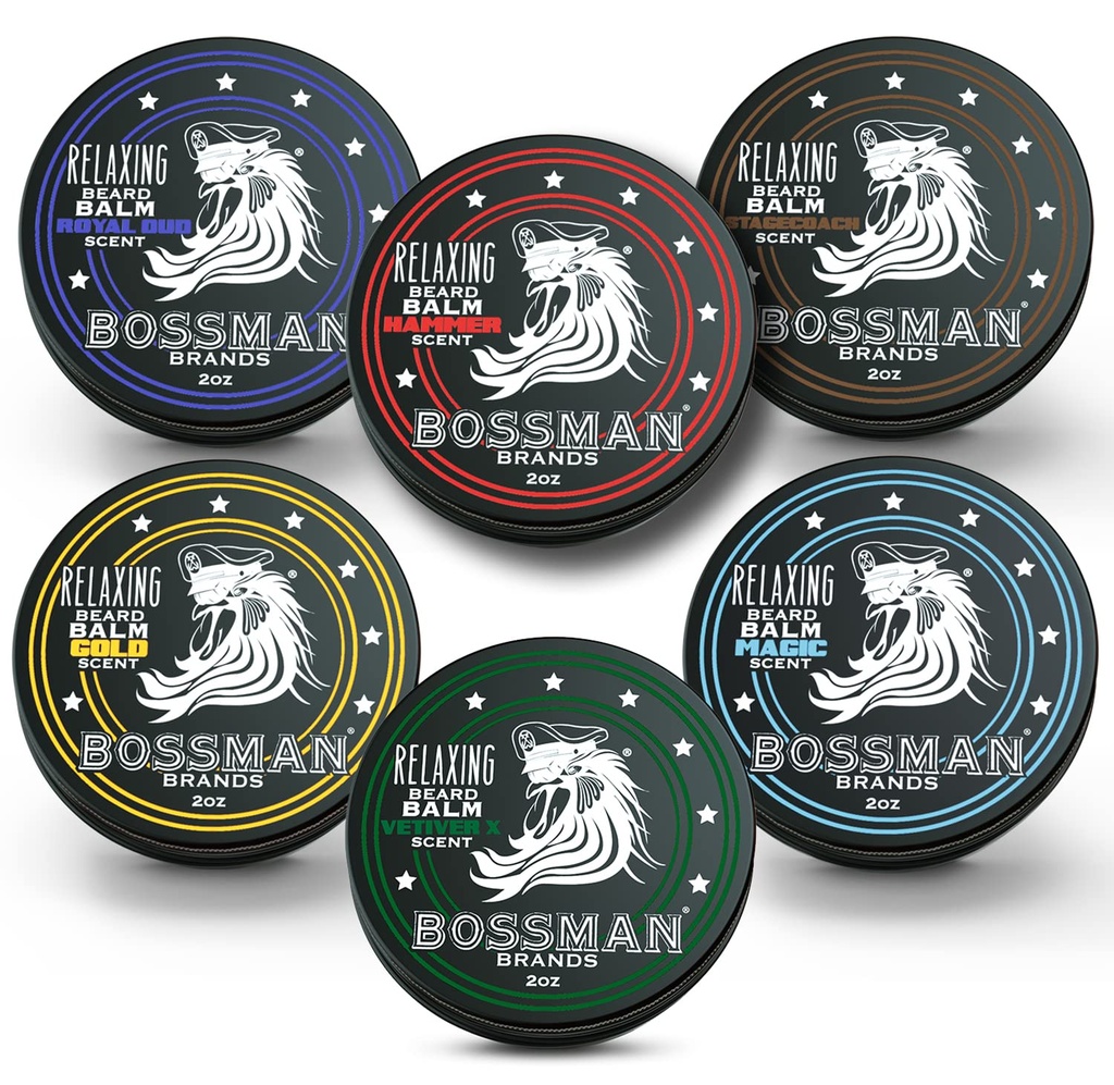 Patronman Ayıd Balm Çeşitli Paketi - Ayıd Grooming, growth and Care Kit - Softener ve Moisturizer - Tüm 6 Scents