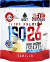 ISO26 Grass Fed Whey Protein Isolate with no Artificial sweeteners. Naturally Sweetened with Monk Fruit, 1.6 Pounds, 24 Servings, Milk Chocolate (Iso 26 Pouch Vanilla)