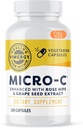 Vimergy Micro- C® Vitamin C Κάψουλες – 500mg ανά κάψουλα, Υποστηρίζει την Ανοσολογική Υγεία*, προωθεί την παραγωγή κολλαγόνου, υποστηρίζει υγιή οστά*, Kosher, Vegan & Gluten-free, κανονικό μέγεθος 180 κάψουλες