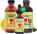 ÇOCUKLIFE ESSENTIALS Immune Support 3Pack - Sıvı Vitamin C, First Defense ve Echinacea - Immune Boosting Supplements for Infants, Toddler, and Kids Kids Kids