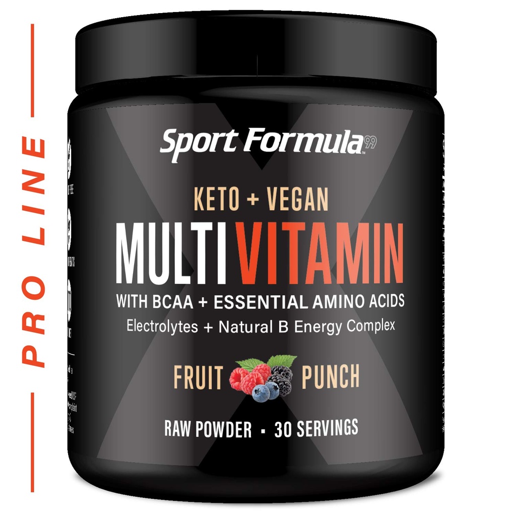 Multivitamin Tozu - Erkekler için Mix for Men Women BCAA Deri Acids Won't Upset Your Stomach - Keto Vegan Multivitamin Meyvesi - Elektrolytes Super B Complex Digestive Enzyme