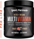 Multivitamin Tozu - Erkekler için Mix for Men Women BCAA Deri Acids Won't Upset Your Stomach - Keto Vegan Multivitamin Meyvesi - Elektrolytes Super B Complex Digestive Enzyme