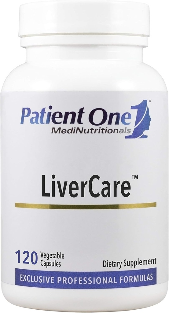 Patient One LiverCare | Supplement to Support Liver Health* | with Milk Thistle, Glutathione, Turmeric, Artichoke and More | 120 Capsules
