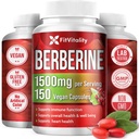 Premium Berberine Supplement, 150 Capsules – 50 Days Supply, 1500 mg Berberine Per Service, Berberine HCI, %100 Pure & Natural Materialss, Non-GMO, Gluten-Free.