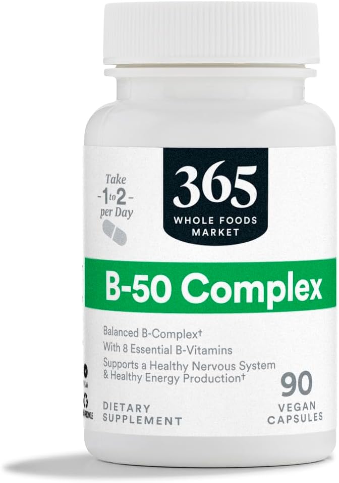 365 by Whole Foods Market, Vitamin B-50 Complex, Vegan, 90 Capsules