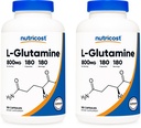 Nutricost L-Glutamine 800 mg, 180 Capsules (2 Şişe)