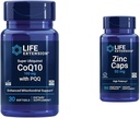 Life Extension Super Ubiquinol CoQ10 with PQ, CoQ10, PQQ, shilajit, Heart Health & çinko Caps, çinko 50 mg, çinko Citrate, Support The Body's Immune savunması