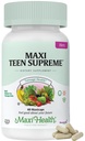 Teen Vitamins for Girls 12-17 - Teen Multivitamin Supreme with D3, Iron, Calcium, Biotin, Digestive Enzymes – Teenager Girl Multi Vitamins for Energy, Immune & Mood Support – 60 Count