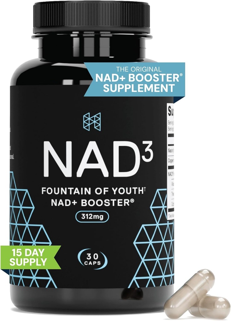 HPN NAD+ Booster – Nicotinamide Riboside Alternative (NAD3) for Men & Women | Anti Aging NRF2 Activator, 312 mg per Serving – Natural Energy Supplement for Longevity & Cellular Health, 30 Veggie Pills