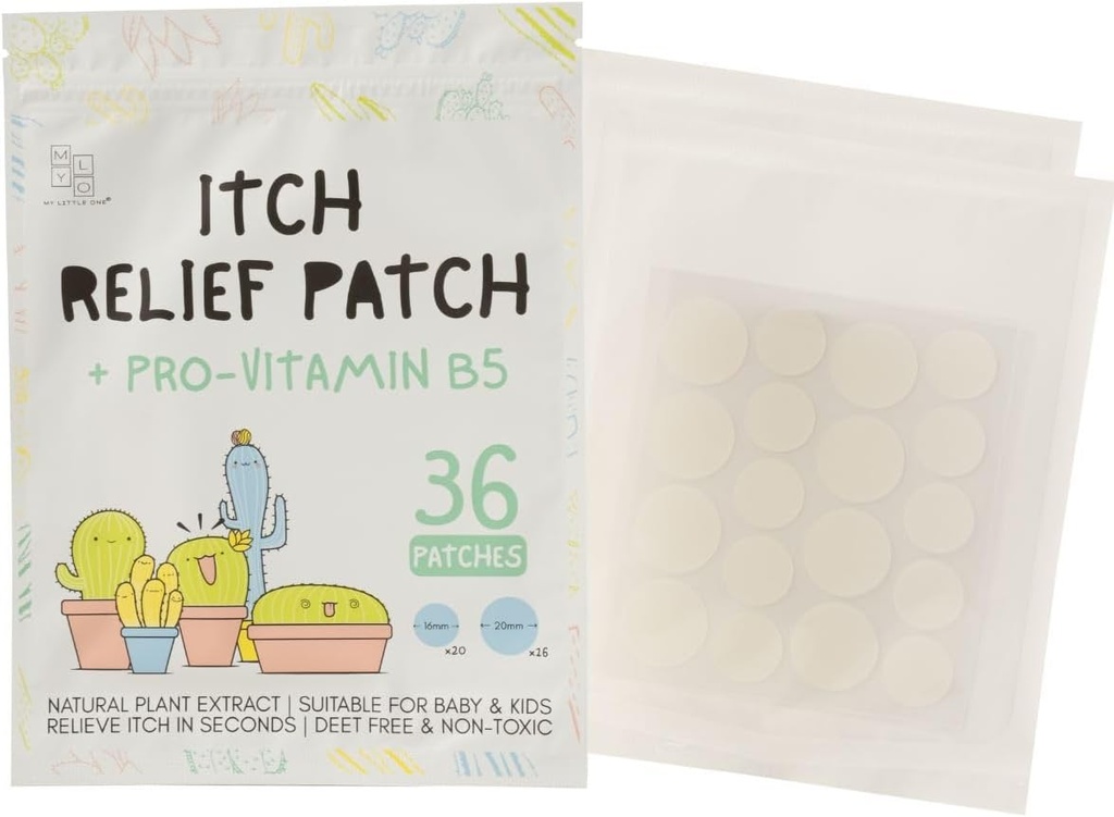 Mosquito Bite Itch Relief Patch (36patches) - All-Doğal Insect, Fleas Bites Itch Relief for Kids & Hassas Skin, Soothes Bug Bites hızla, Hydrocolloid
