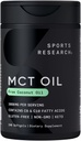 Spor Araştırması Keto Oil Pills from Coconut Oil | Beyin ve Vücut için Keto Yakıt - Doğrulanmamış, Soy & Gluten Free Liquid Softgels (240) Kont