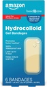 Basic Care Advanced Fast Healing Hydrocolloid Gel Bandages, Large, 6 ctt