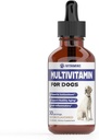 Köpekler için Multivitamin | Dog Multivitamin | For Joint Support, Gut & Immune Health, Skin & Heart Health | Dog Vitamins and Supplements | Dog Vitamins | Dog Supplements & Vitamins | 1 fl oz
