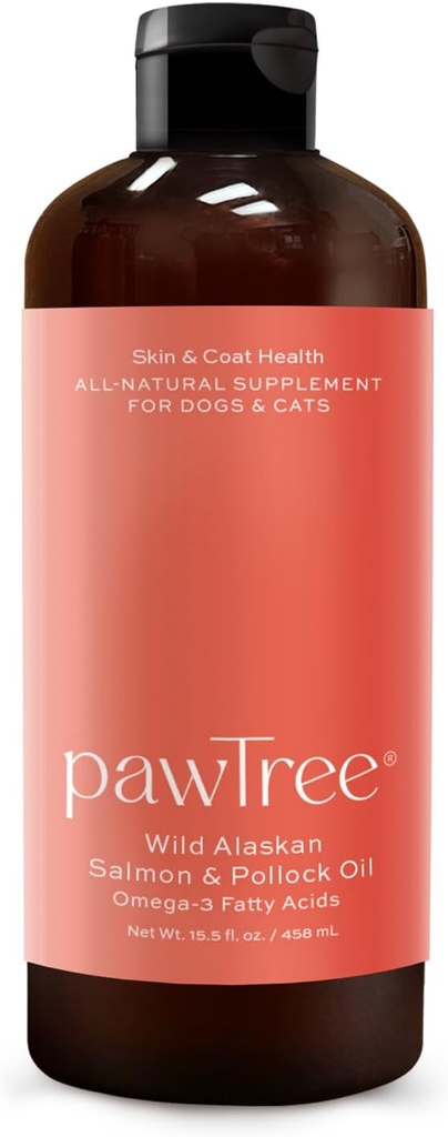 piyonTree Salmon Oil-Dog ve Cat Fish Oil Supplement-Ideal aşırı hedding kontrolü, mevsimsel alerjiler, itch rahatlaması, kuru, sinirlenen deri. 15'den fazla kalp-sağlıklı Omega-3 ve Omega-6 Fatty Asits ile.