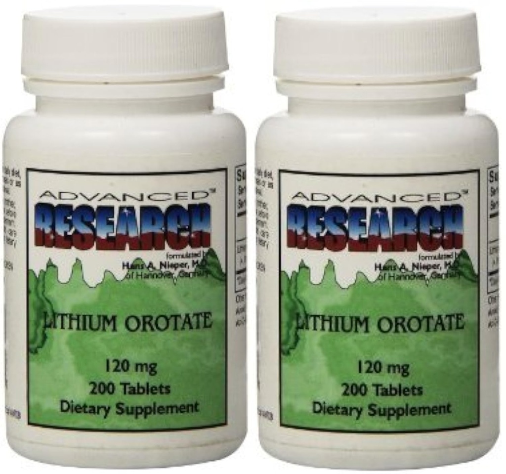 NCI Advanced Research Dr. Hans Nieper Lityum Orotate Tabletler 120 mg 200 tablet (paralama 2)