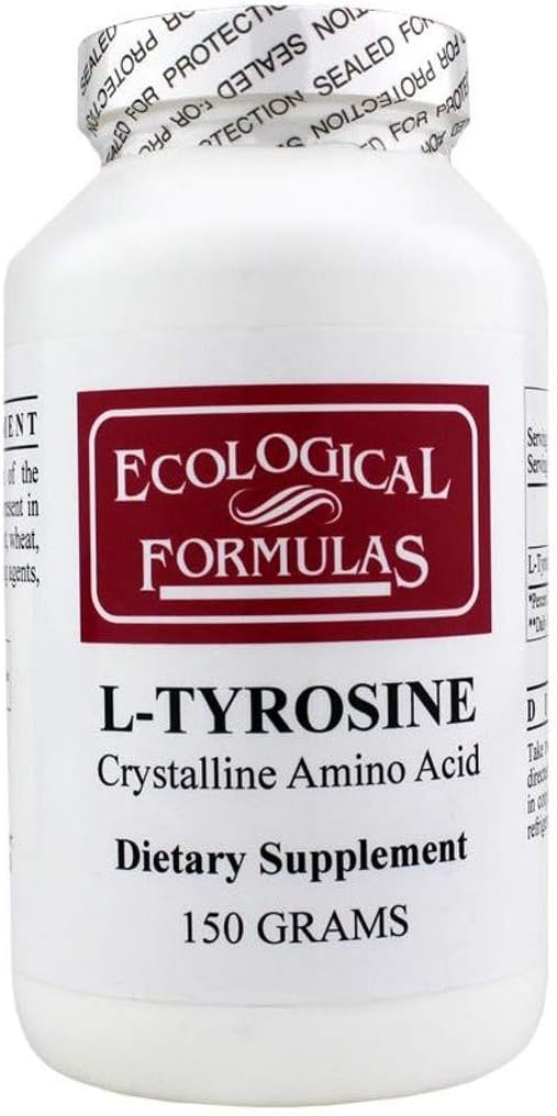 Ekolojik Formulaler L-tyrosine Crystalline Amino asit Toz, Beyaz, 150 Gram
