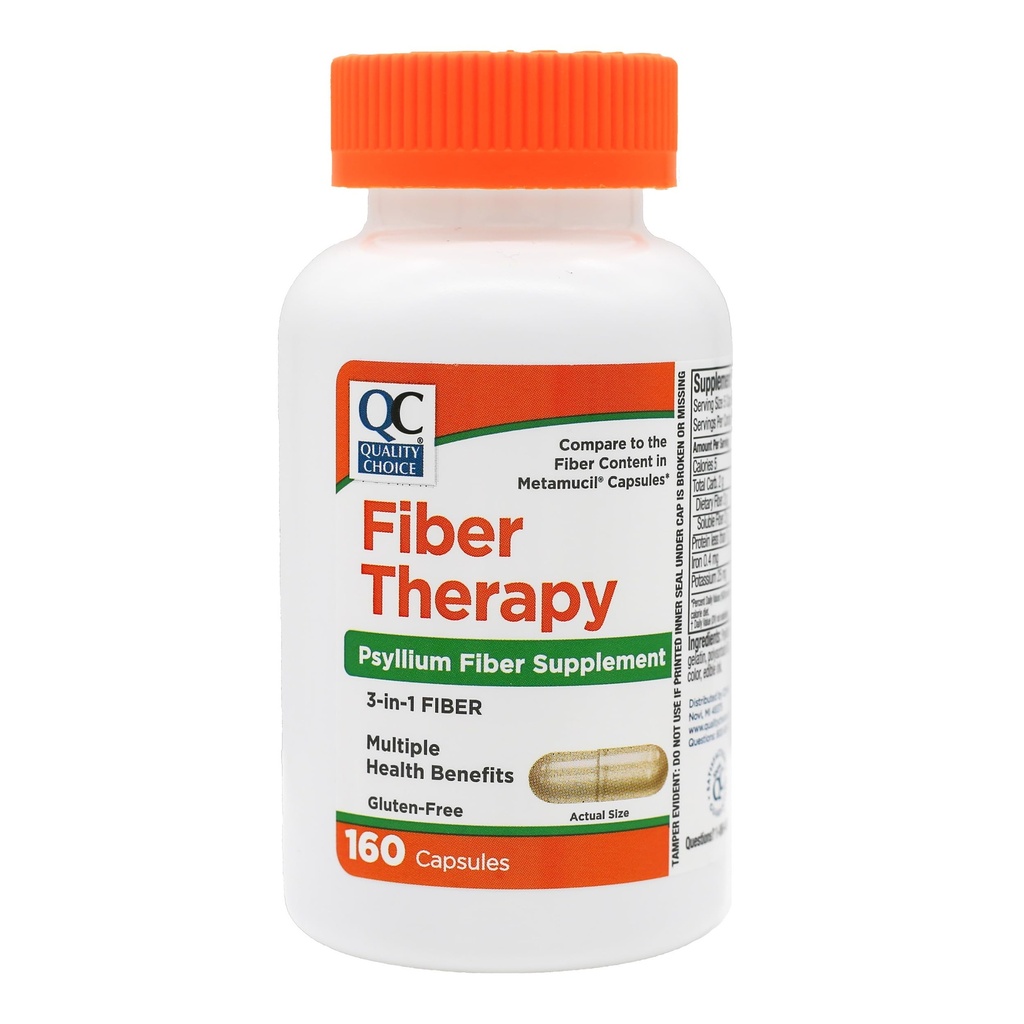 Normallik için Günlük Fiber Capsules, 160 Count