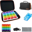 Aylık Pill Organizer 1Time A Day,Pill Organizer Aylık 1Time A Day with 32 Günlük Karşılaştırmalar &1Pill XS&1Travel Case&1 Shoulder Rafs &2 deploy 31 Days Style. Rahat Tutar,BPA-Free.