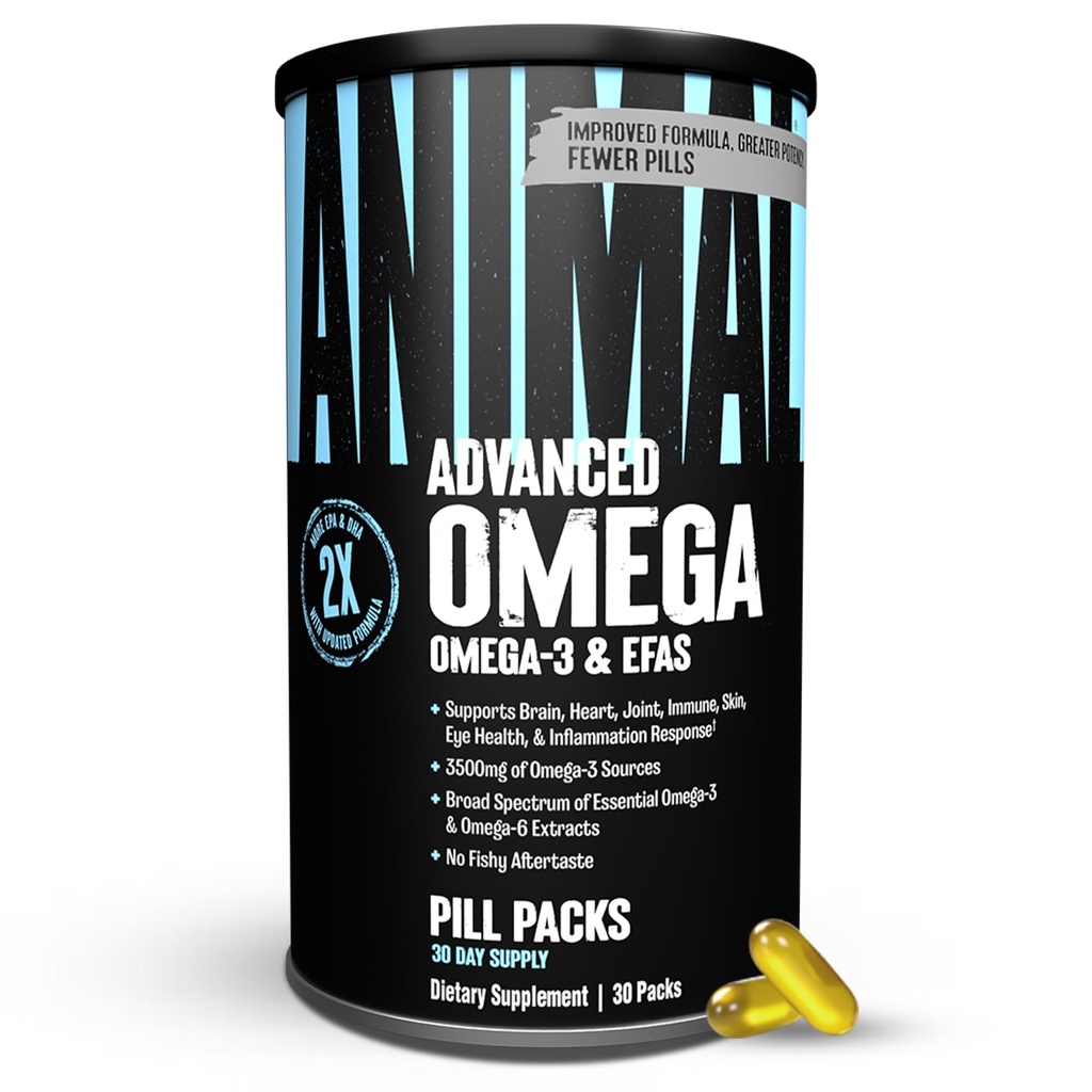 Προηγμένα Ωμέγα 3 Λιπαρά Οξέα - 3500mg EPA DHA Fish Oil Omega 3 Συμπλήρωμα για γυναίκες & άνδρες Υψηλής Ικανότητας Μείγμα με CLA GLA ALA για την υγεία 30 χαπιών για το μάτι του εγκεφάλου