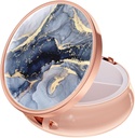 Rouidr Pill Box, 3 Karşılaştırmalı Tıp Pill Case, Small Metal Travel Medicine Box for Purse & Pocket, Rose Gold, Dark Grey Mermer