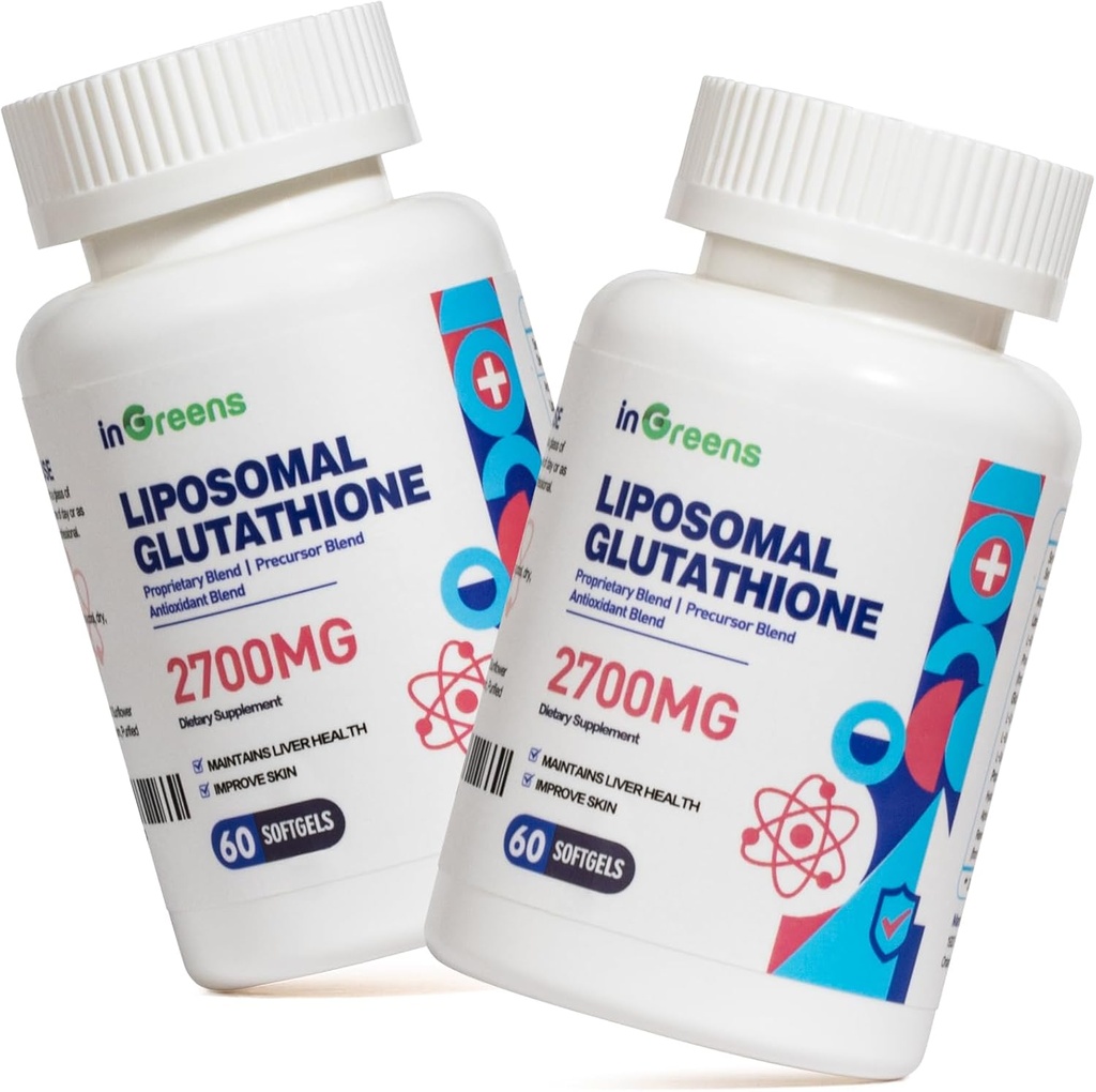 2700 MG Liposomal Glutathione Supplement, Max Abxia, Active Form L Glutathione reductase (GSH), Hyaluronic Acid, Resveratrol, Güçlü Antioksi, Sağlık Aging, 120 Softgels