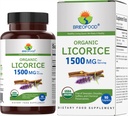 Brieofood Organic Licorice 1500 mg, 45 Hizmet, Vegetarian, Gluten Free, 90 Vegetarian Tablets