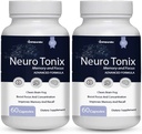 Neuro Tonix Advanced Formula for Memory and Focus Supplement - 2 Πακέτα NeuroTonix 120 Κάψουλες (Χειλίδια)