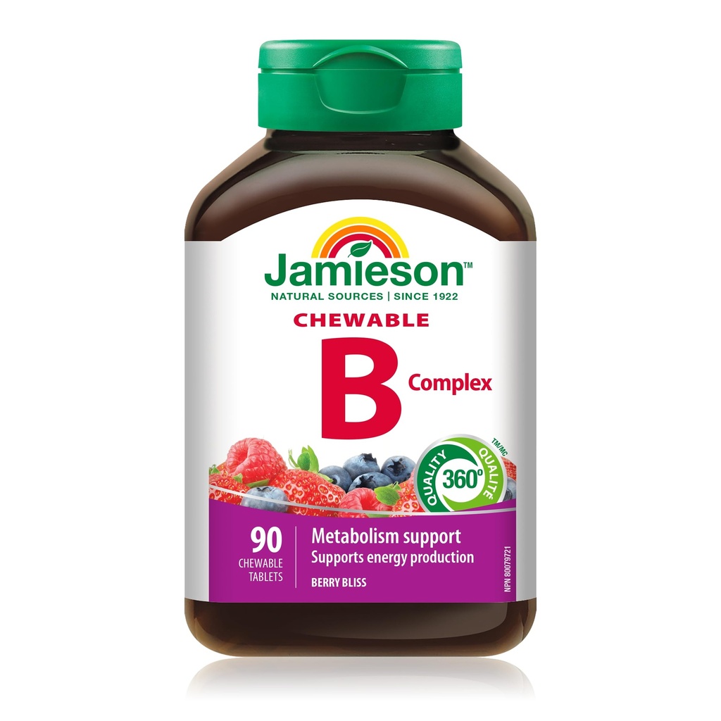 Jamieson, Chewable Formula B Complex Berry Bliss 90 Tablet