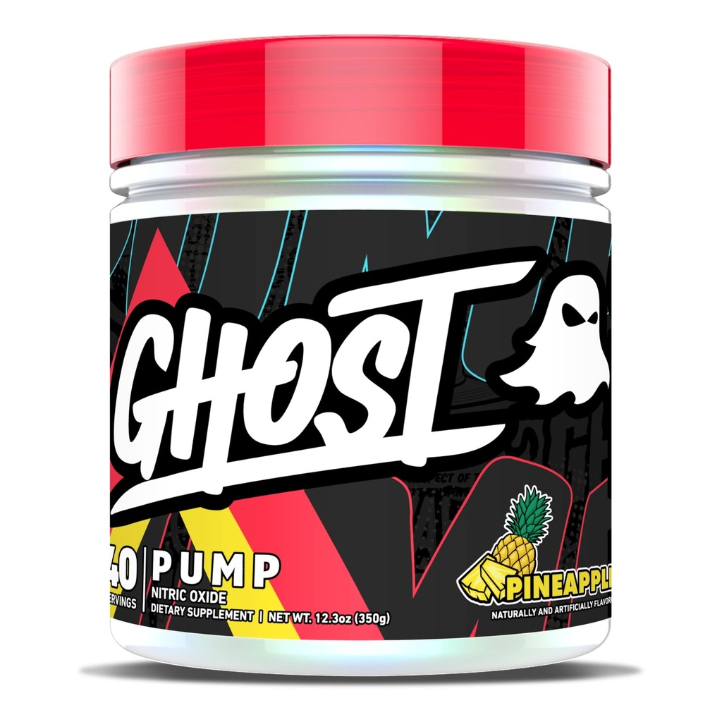 GHOST Pump Nitric Hoffman Toz, Pineapple - 40 Hizmet - Sugar-Free & Stim-Free Pre-Workout Supplements - L-Citrulline, Arginine Nitrate & L-Glutathi - Soy & Gluten-Free, Vegan
