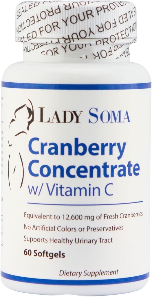 Lady Soma Cranberry UTI Savunması C vitamini ile – 60 Softgels