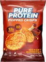 Pure protein Popped Crisps, Hickory Barbecue, High protein Snack, 12G proteini, 1.27oz., 12 Kont