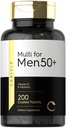 Carlyle Multivitamin for Men 50+ | 200 Count | with B Vitamins, Vitamin D, Magnesium & Zinc | Non-GMO, Gluten Free Supplement