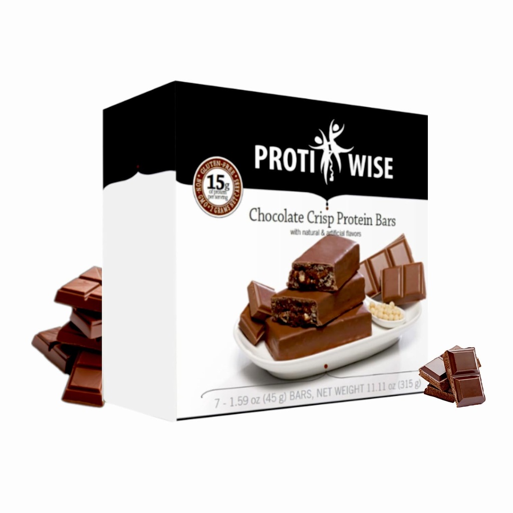 ProtiWise – Choc-A-Lot-Chip High Protein 15g Bar | 7/Box | Kilo kaybı, Diyet, Keto Friendly, Hunger Control, Mealchange | Gluten Free, Low Fat, Low Sugar