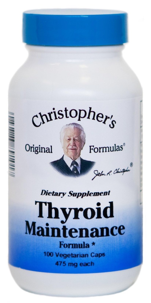 Christopher'ın Orijinal Formülleri Tiroid Bakım Formula Capsule, 100 Count
