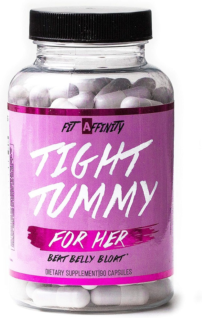 Fit Affinity Στενή Στομαχική Αναπλήρωση Ανακούφιση για τις γυναίκες με Προβιοτικά για Digestive Υγεία Υποστήριξη - Συμπλήρωμα διατροφής (90 Κάψουλες)