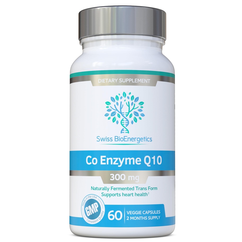 Co Enzyme Q10 CoQ10 300 mg 60 Capsules - Superior Doğal Fermented Trans Form