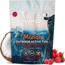 TruWild Motion All Natural Pre Workout Toz İçecek Mix for Men & Women with No Jitters or Crash, Whole Food Plantive Vegan, Microlytes + BioPerine, 20 Hizmet (Coconut Raspberry)
