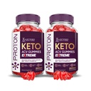 Justified Laboratories (2 Pack Proton protein Keto ACV Gummies Extreme 2000MG Proton Chem Gummies Apple Cider Vinegar Formulated with Pomegranate Beet Juice B12 Vegan Non GMO 120 Gummys