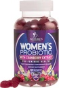 Cranberry ile Kadınlar için Probiyotikler - PH Balance için 6 Premium Strains, Digestive Health, Vaginal & Immune Support, 3 Milyar CFU, Kadın Probiyotik Gummy for Feminine Health - 120 Gummies